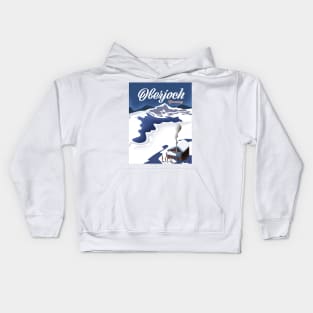 Oberjoch Germany ski poster Kids Hoodie